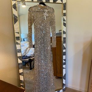 Parker Back Leandra Sequin Gown
